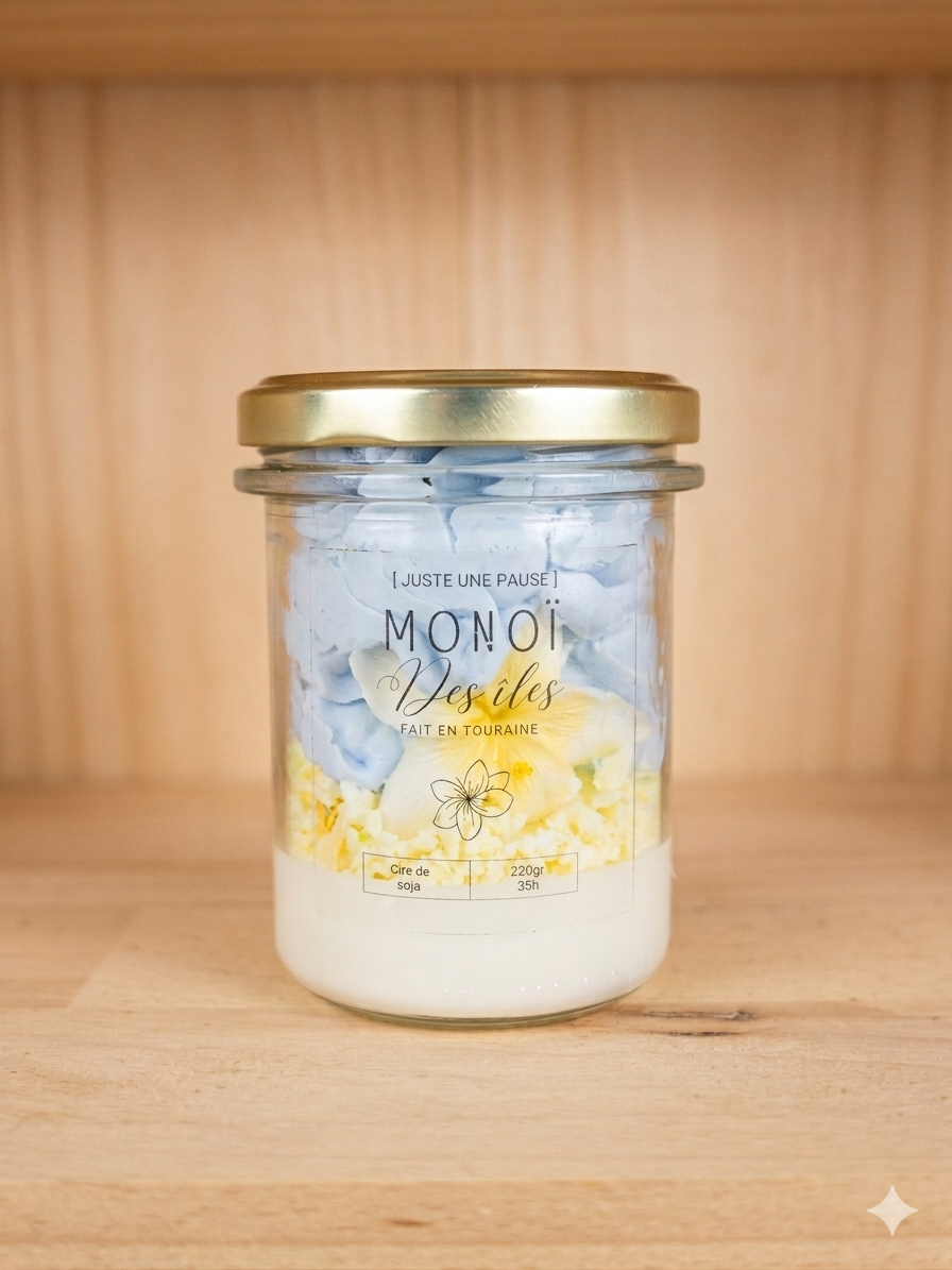 Bougie chantilly monoï