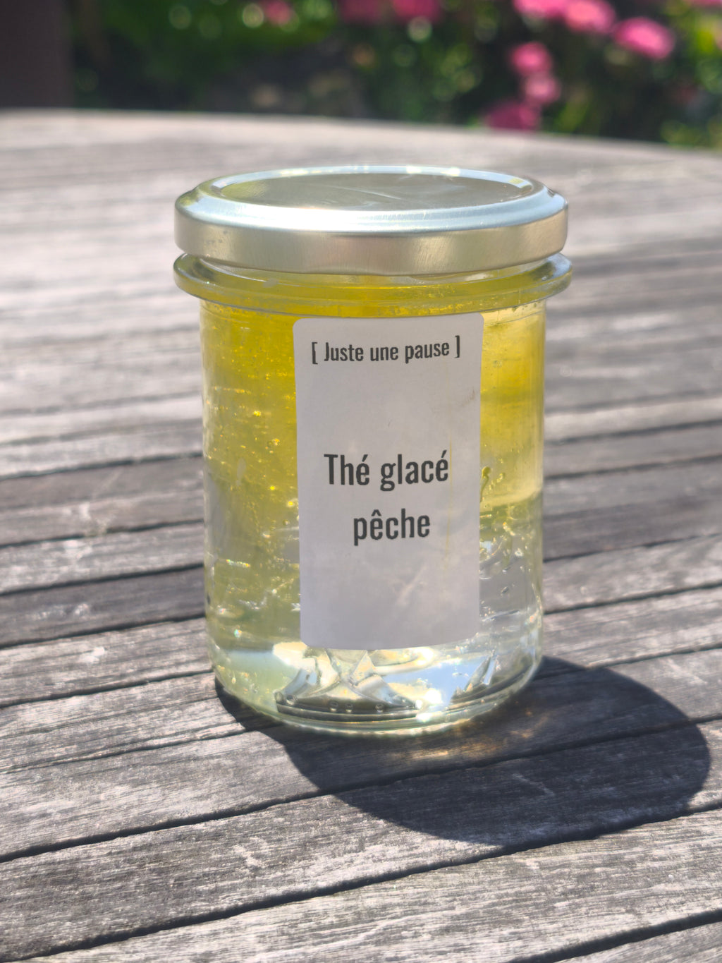 Bougie boisson thé glacé pêche