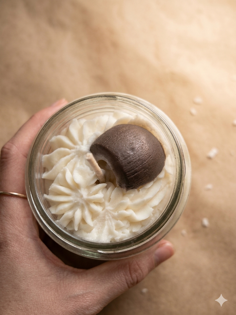 Bougie chantilly noix de coco