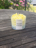 Bougie chantilly citronnelle et géranium