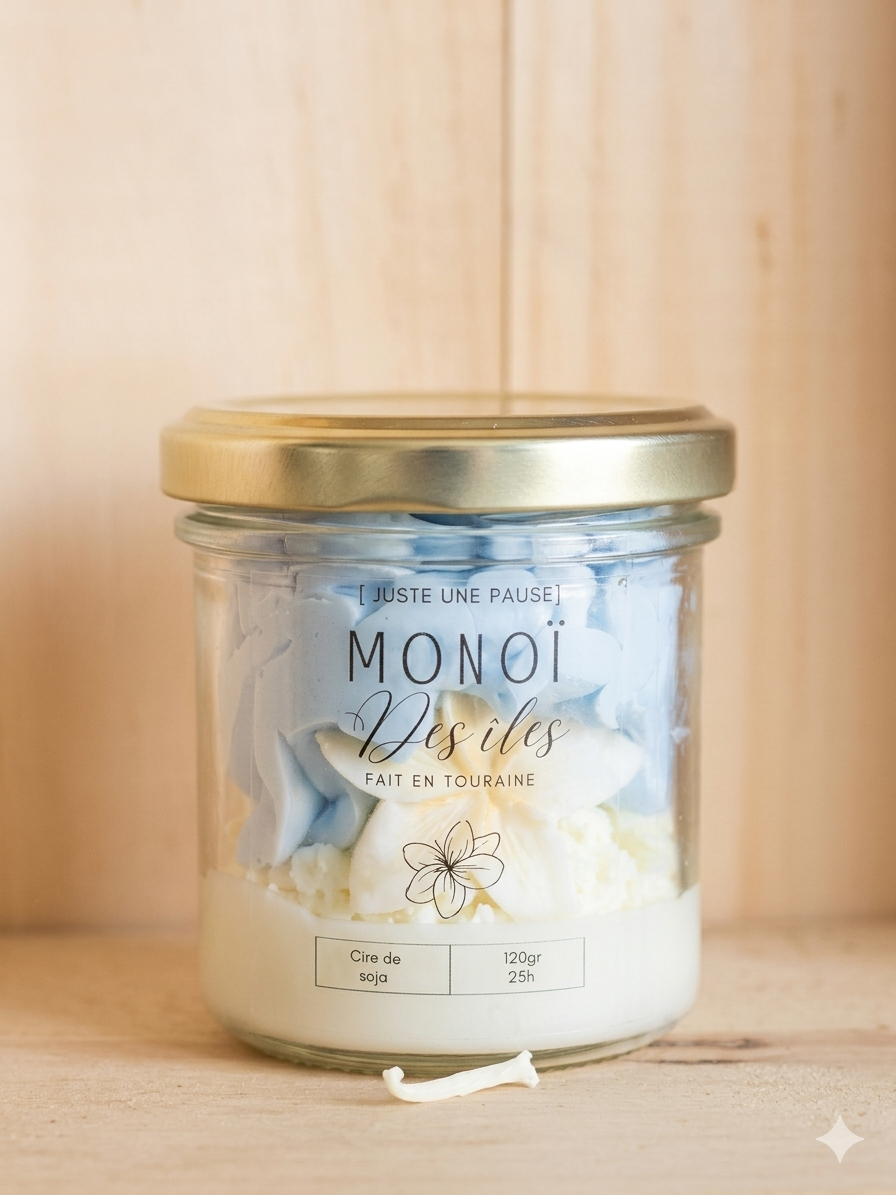 Bougie chantilly monoï