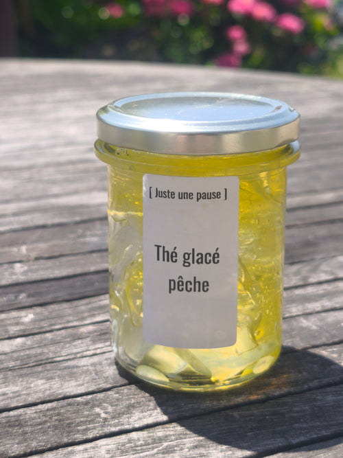 Bougie boisson thé glacé pêche