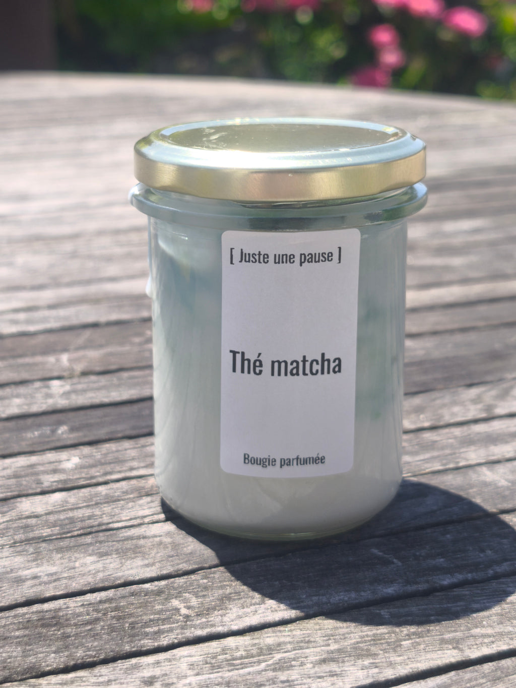 Bougie boisson thé glacé matcha