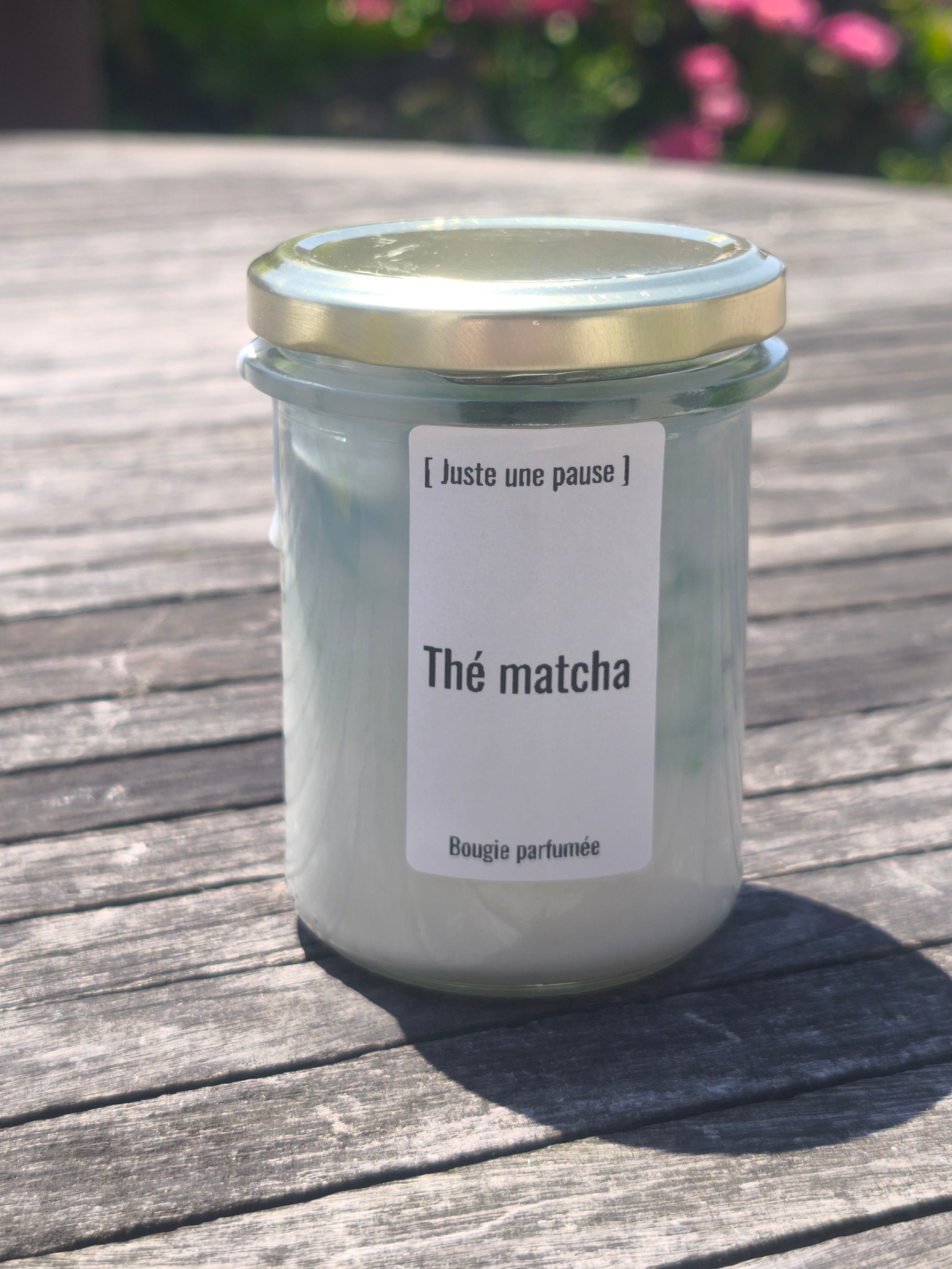 Bougie boisson thé glacé matcha