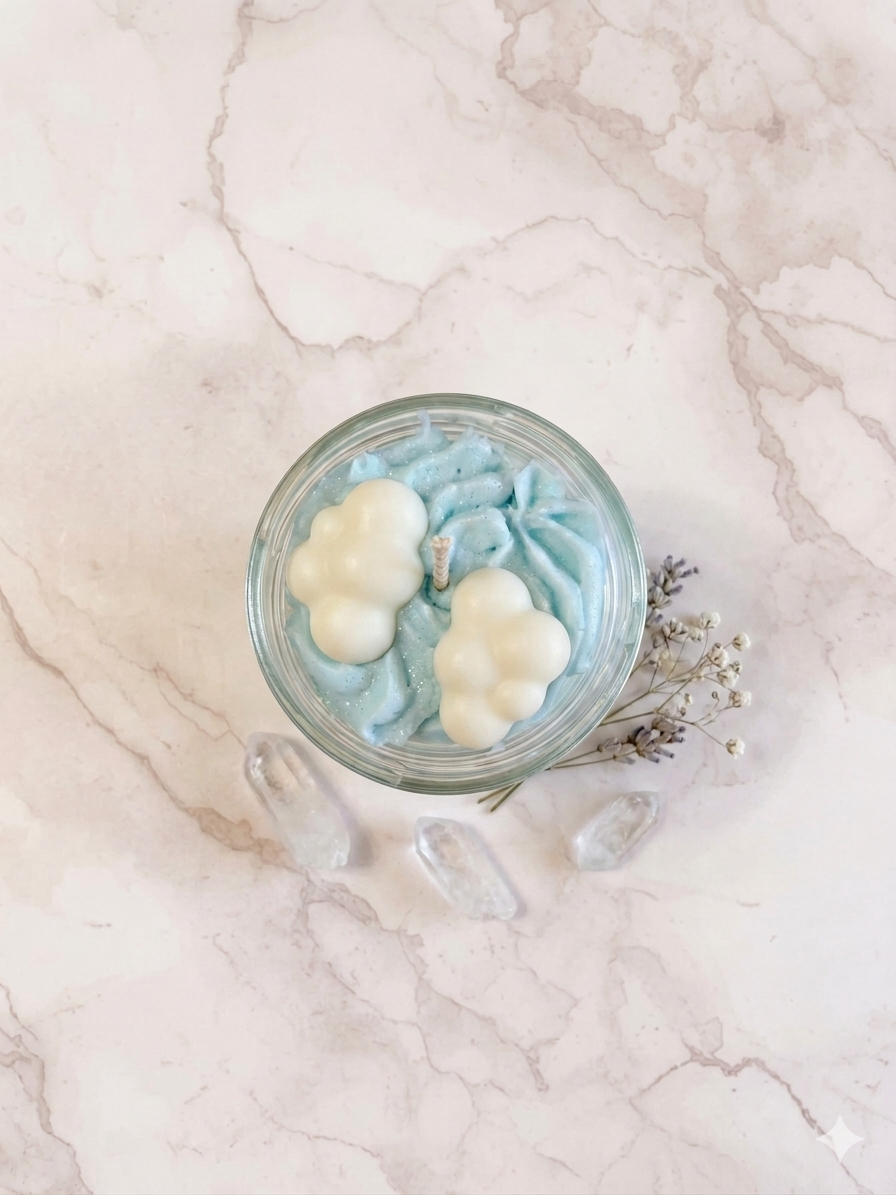 Bougie chantilly fleur de coton