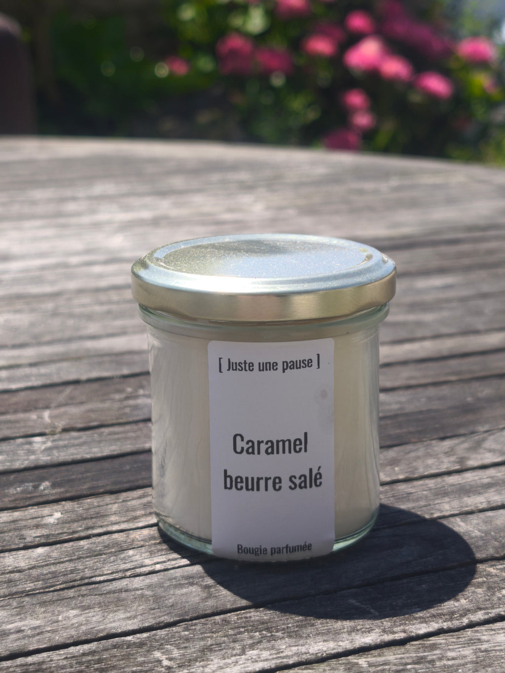 Bougie coulée caramel beurre salé