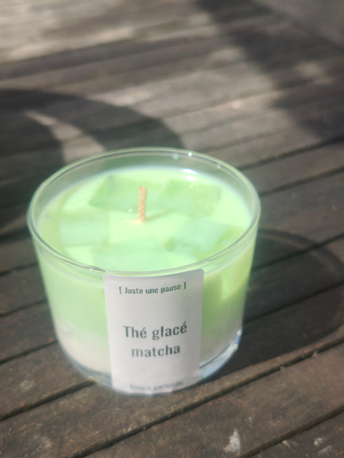 Bougie "Thé Glacé Matcha" – L'Art de la Fraîcheur
